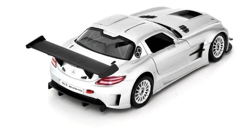 Miniatura Mercedes Benz Sls Amg Gt 3 Prata Motormax 1/24